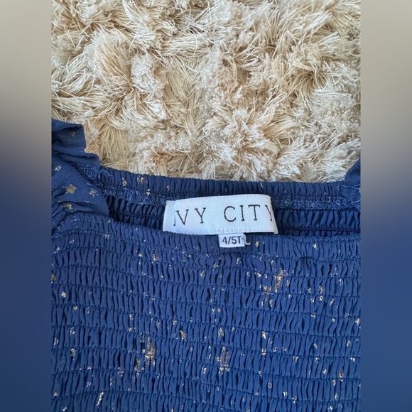 Ivy City Co Midnight Sky Kids Dress - Picture 2 of 3